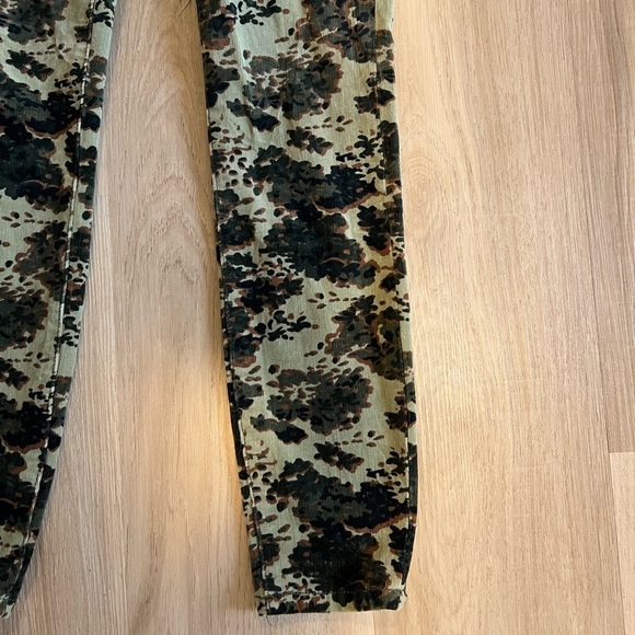 Anthropologie High Waisted Camo Corduroy Pants - Picture 3 of 13